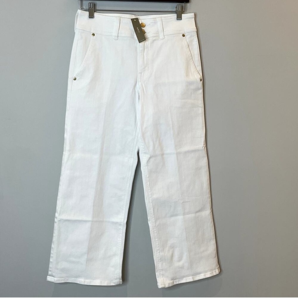 J Crew Slim Wide Jean Stacked Buttons NWT Size 26 - Picture 4 of 7